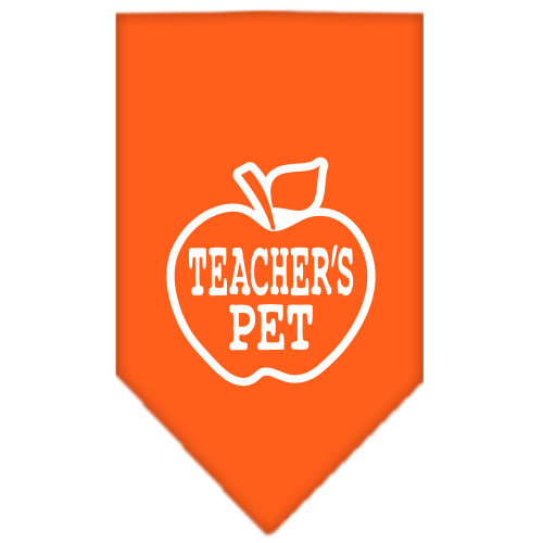 Teachers Pet Screen Print Bandana Orange Large